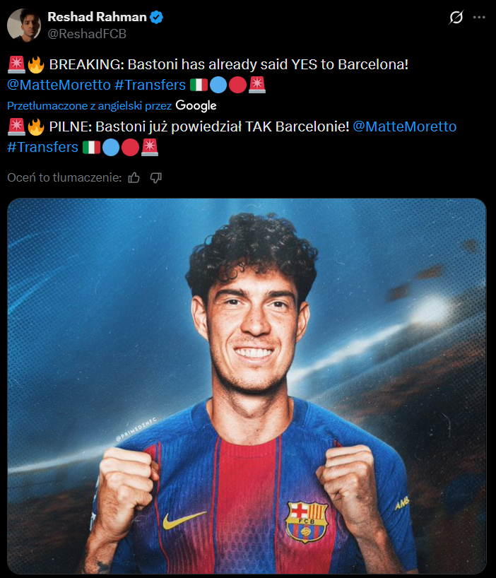 Ten piłkarz powiedział ''TAK'' Barcelonie!